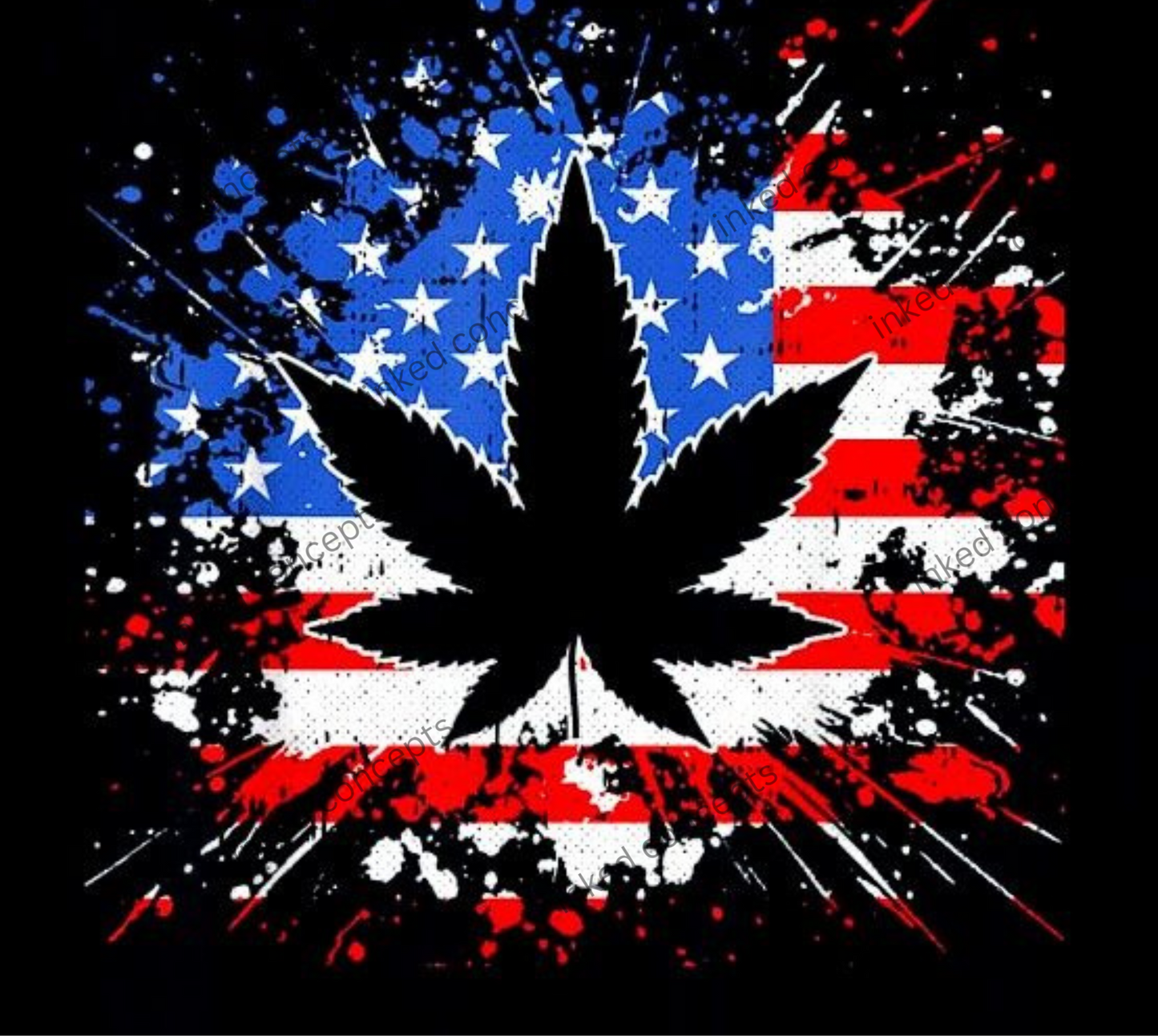 Cannabis American Flag