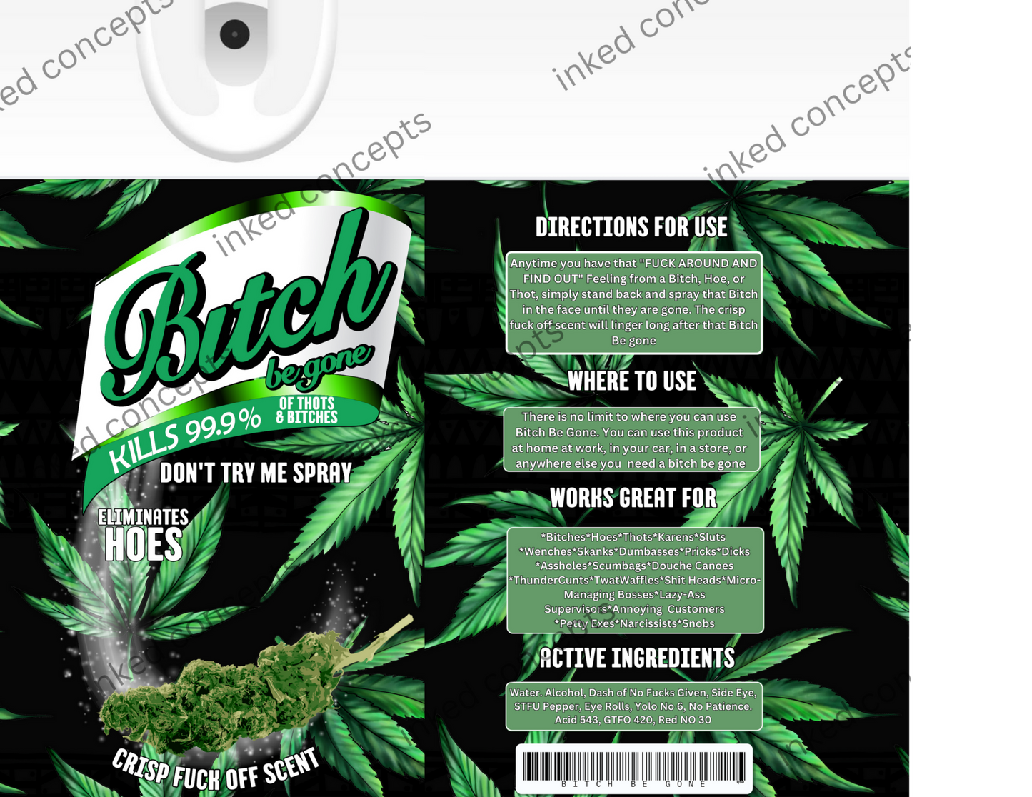 Cannabis Bitch Be Gone Spray