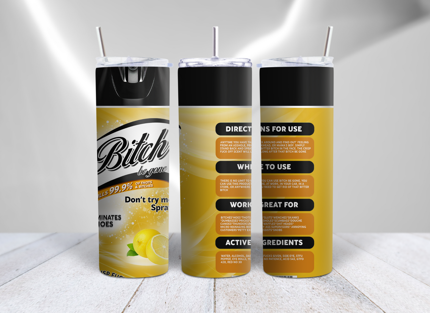 Bitch Be Gone Scents With Black Spray Nozzle