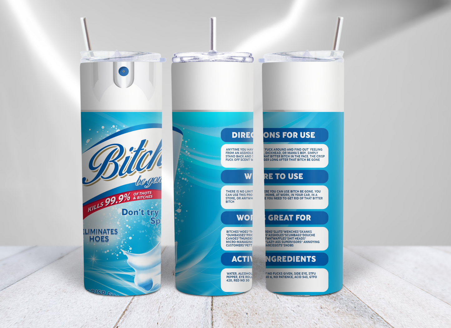 Bitch Be Gone Scents With White Spray Nozzle