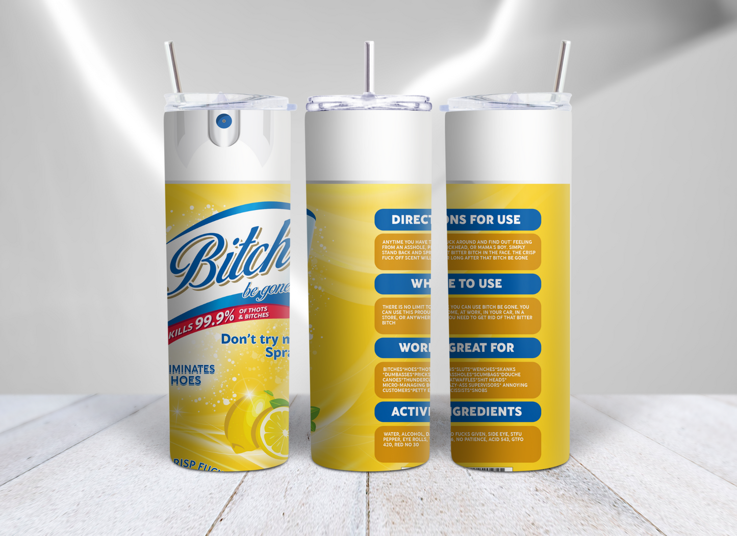 Bitch Be Gone Scents With White Spray Nozzle